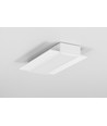 1m aluprofil VARIO30-04 ACDE-9 - Hvid lakeret, indspartling, LED skinne