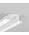 2m aluprofil VARIO30-05 ACDE-9 - Hvid lakeret, indspartling, LED skinne