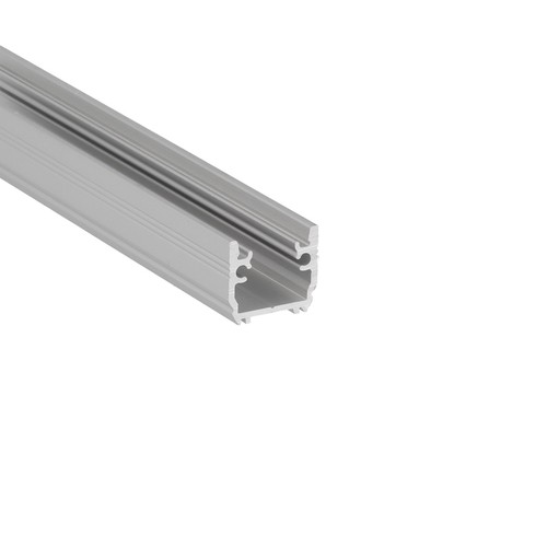 1m aluprofil FLOOR12 K/U - Anodiseret, fliseprofil, LED skinne