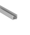 1m aluprofil FLOOR12 K/U - Anodiseret, fliseprofil, LED skinne