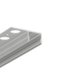 1m aluprofil UNI-TILE12 180DEG C PLUS - Anodiseret, fliser/klinker-profil, LED skinne