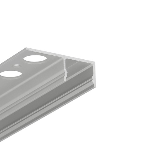 2m aluprofil UNI-TILE12 180DEG C PLUS - Anodiseret, fliseprofil, LED skinne