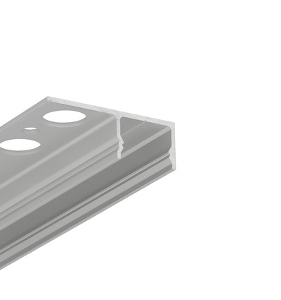2m aluprofil UNI-TILE12 180DEG C PLUS - Anodiseret, fliser/klinker-profil, LED skinne