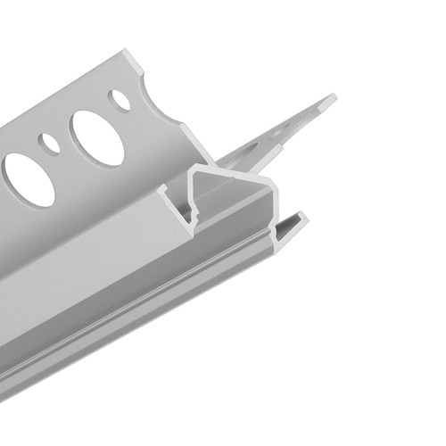 2m aluprofil UNI-TILE12 270DEG C PLUS - Anodiseret, fliseprofil, LED skinne