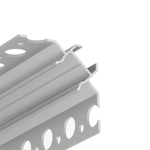 2m aluprofil UNI-TILE12 90DEG C PLUS - Anodiseret, fliseprofil, LED skinne