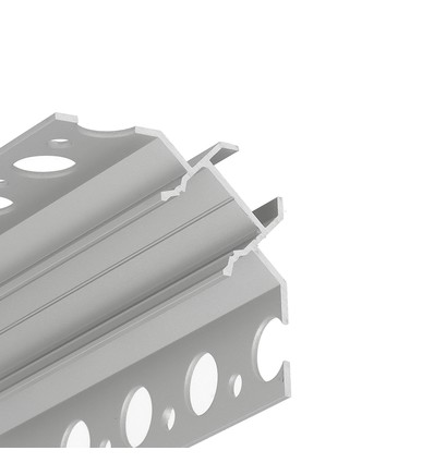 2m aluprofil UNI-TILE12 90DEG C PLUS - Anodiseret, fliseprofil, LED skinne