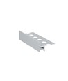 1m aluprofil UP-TILE10 A - Anodiseret, fliseprofil, LED skinne