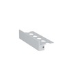 1m aluprofil UP-TILE10 A - Anodiseret, fliseprofil, LED skinne