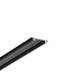 1m aluprofil ARC12 CD/U5 - Sort lakeret