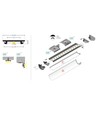2m aluprofil ARC12 CD/U5 - Ubehandlet aluminium