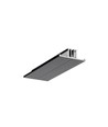 1m aluprofil BACK10 A/UX - Sort lakeret