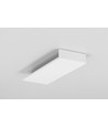 1m aluprofil BACK10 A/UX - Hvid lakeret