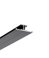 2m aluprofil BACK10 A/UX - Sort lakeret