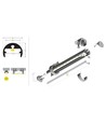 2m aluprofil PEN8 I - Anodiseret