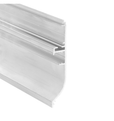 1m aluprofil SKIRT10 AC2/Q9 - Ubehandlet aluminium