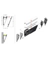 1m aluprofil WALLE12 BCD - Anodiseret