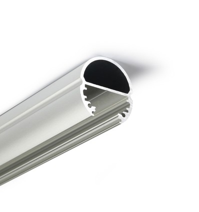 2m aluprofil OVAL20 BC - Anodiseret