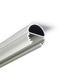 2m aluprofil OVAL20 BC - Anodiseret
