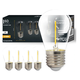 5 stk E27 1W LED pære - ST14, COB filament
