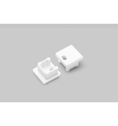 Endestykke SMART10 - Med hul, hvid