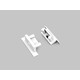 Endestykke BEGTIN12 GEN2 SQ - Med hul, hvid