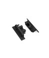 Endestykke GROOVE10 GEN2 SQ - Med hul, sort