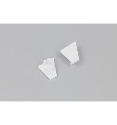 Endestykke CORNER10.V2 - Hvid