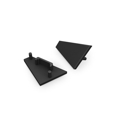 Endestykke CORNER14 GEN2 - Sort