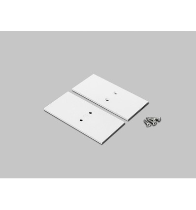 Endestykke VARIO30-19-E9 - Metal, hvid