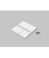 Endestykke VARIO30-19-E9 - Metal, hvid