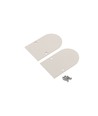 Endestykke NAMI23 - Metal, beige lakeret