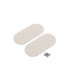 Endestykke NAMI23-D9 - Metal, beige lakeret
