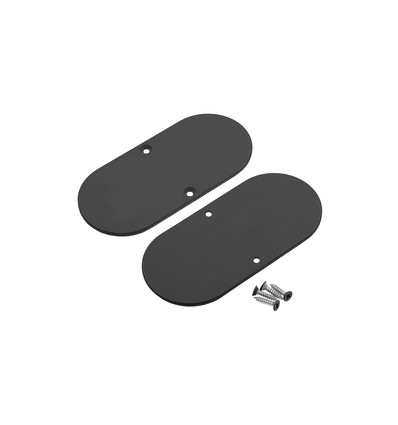 Endestykke NAMI23-D9 - Metal, gråsort lakeret