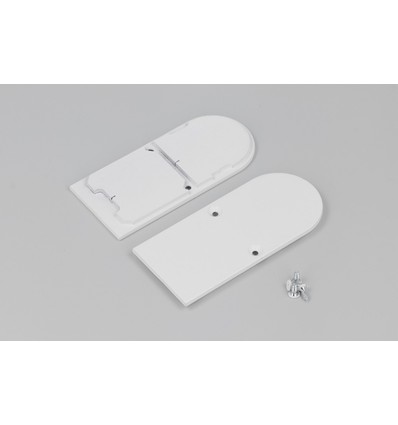Endestykke COMBO30-01A-D9 - Metal, hvid