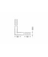 Profilsamler LINEA20 90DEG - Anodiseret