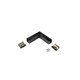Profilsamler SMART10 90DEG - Sort anodiseret