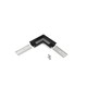 Profilsamler GROOVE10 90DEG - Sort anodiseret