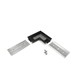 Profilsamler GROOVE14 90DEG - Sort anodiseret
