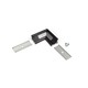 Profilsamler CORNER10 90DEG - Sort anodiseret