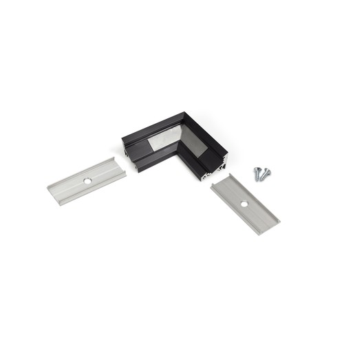 Profilsamler CORNER10 90DEG - Sort anodiseret