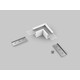 Profilsamler LINEA20 90DEG - Hvid lakeret