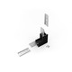 Profilsamler LINEA20 90DEG - op / ned, sort