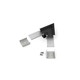 Profilsamler LINEA-IN20 60DEG - Sort anodiseret