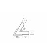 Profilsamler LINEA-IN20 60DEG - Sort anodiseret