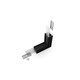 Profilsamler VARIO30-02 90DEG - op / ned, sort anodiseret
