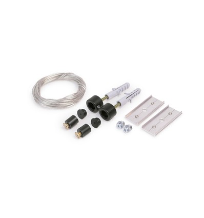 1.5m wireophæng strømførende (50V), sort