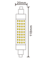 LEDlife R7S LED pære - 11W, 118mm, 230V