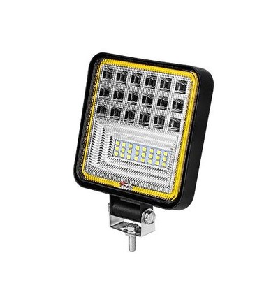 29W LED, 10-60V - Kold hvid + orange, arbejdslampe, Bil, lastbil, traktor, trailer, udrykningskøretøjer, 30 grader