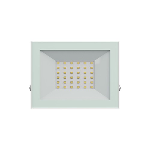 Noctis Lux 4 projektør 30W - Neutral hvid, 230V, IP65, 141x107x25, hvid
