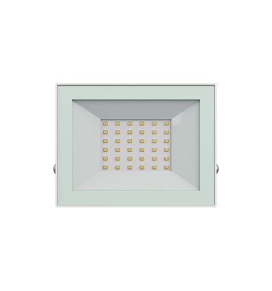 Noctis Lux 4 projektør 30W - Neutral hvid, 230V, IP65, 141x107x25, hvid